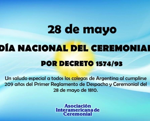 DIA DEL CEREMONIAL EN ARGENTINA